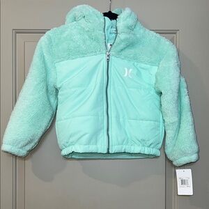 Hurley Kids Light Green Puffer Jacket
